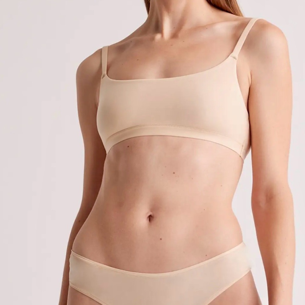 2 Quince Second Skin Scoop Bralette - Nude